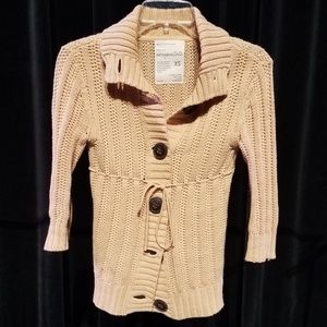Aeropostale tan knit cardigan Size XS